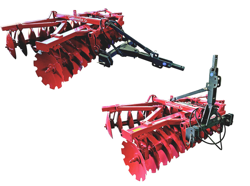 Tanjurače, nošeno/vučene, 2 sekcije, s podesivim kutom u "V"