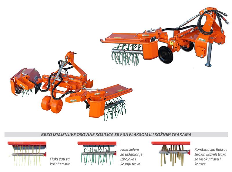 Strojevi za unutar-rednu obradu i mehaničko uklanjanje korova BIO DYNAMIC (kosilica SRV)