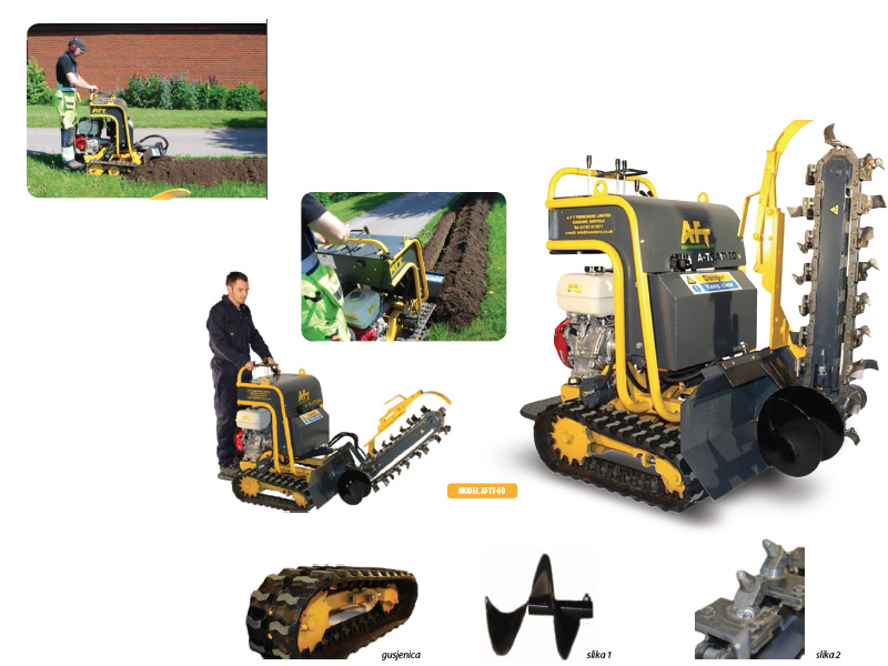 Samokretni kanalokopač s gusjenicama 