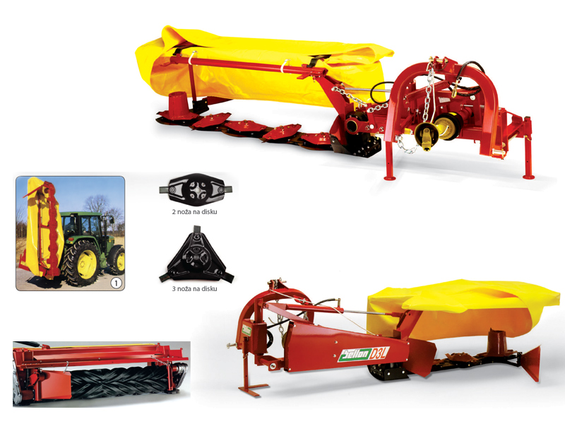 Bočne rotacijske kosilice sa diskovima - modeli D