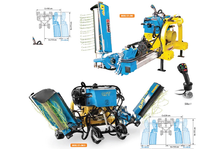Kosilica trave u vinogradima i voćnjacima - modeli CST+DMI
