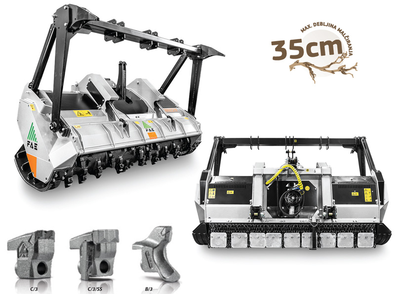 Šumarski malčeri FAE modeli UMM/S i UMM/S/HP