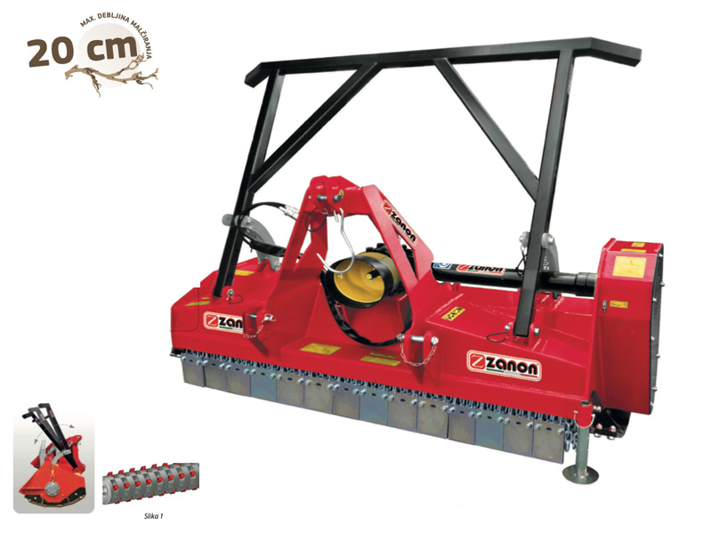 Šumarski traktorski malčeri - modeli ZANON TM