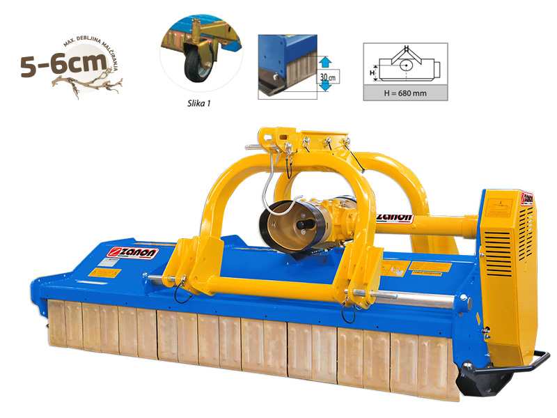 Malčeri reverzibilni vinogradarsko - voćarski, traktorski ratarski - modeli TRP