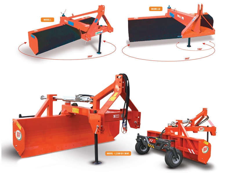 Daske za izravnavanje zemlje i čišćenje snijega i traktorski ravnjač