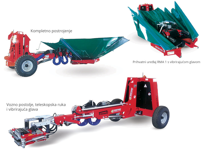 Vučeni tresači maslina, višanja i šljiva - modeli TORNADO
